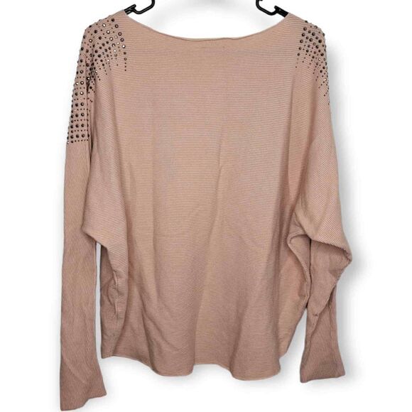 Vila Milano Blush Sweater with Rhinestones size XL - Picture 4 of 6
